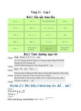 Đề thi Violympic môn Toán lớp 3 vòng 11 - Năm học 2015-2016
